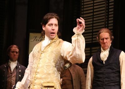 Ian R. Gleason (Dr. Josiah Bartlett), James Barbour (Edward Rutledge), and Nick Wyman Photo